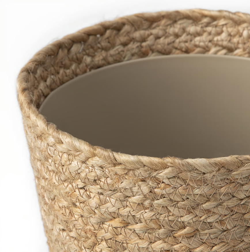 Plant pot, indoor/beige/black, 15 cm - Image 3